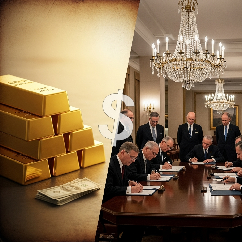 Porównanie systemu złotego standardu z Bretton Woods